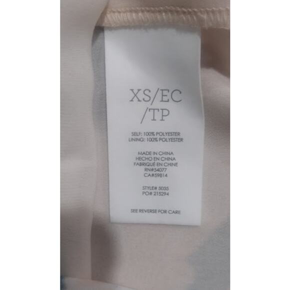 CAbi Sleeveless Lined Tunic with V-Neck, Multi, Size XS - Picture 5 of 7